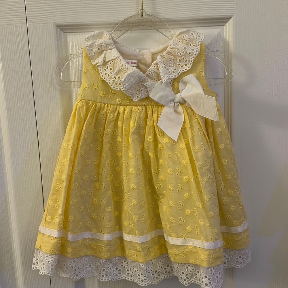 Bonnie Baby yellow dress 6-9 months
